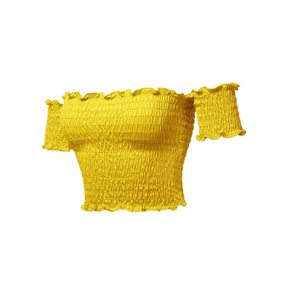 Me to We smocked off the shoulder top - Picture 1 of 2